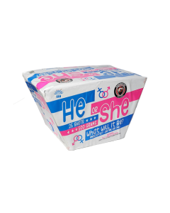 Wholesale Fireworks HE OR SHE, WHAT WILL IT BE? (PINK SMOKE EFFECT) Cases 4/1
