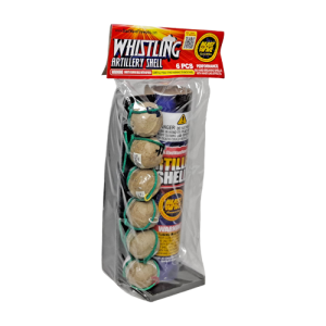 Poly Pack Whistling Artillery Shell 6 Pk BW