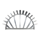 SINGLE SHOT RACK - ALL ALUMINUM 15 POSITION MOON SHAPE RACK