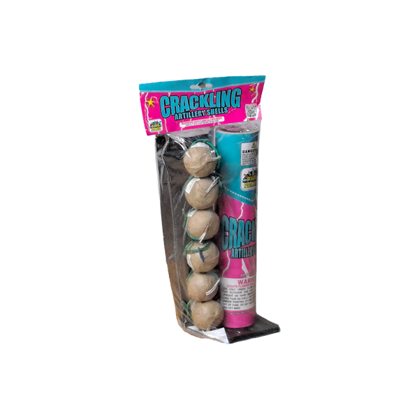 Wholesale Fireworks POLY PACK CRACKLING ARTILLERY SHELL Cases 24/1
