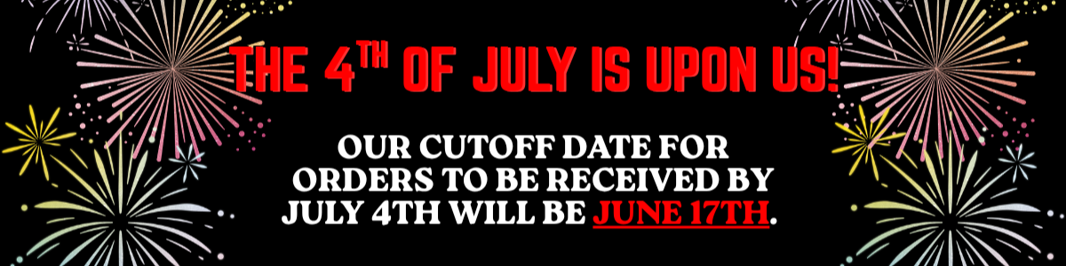 Fireworks Plus July 4th Shipping Map